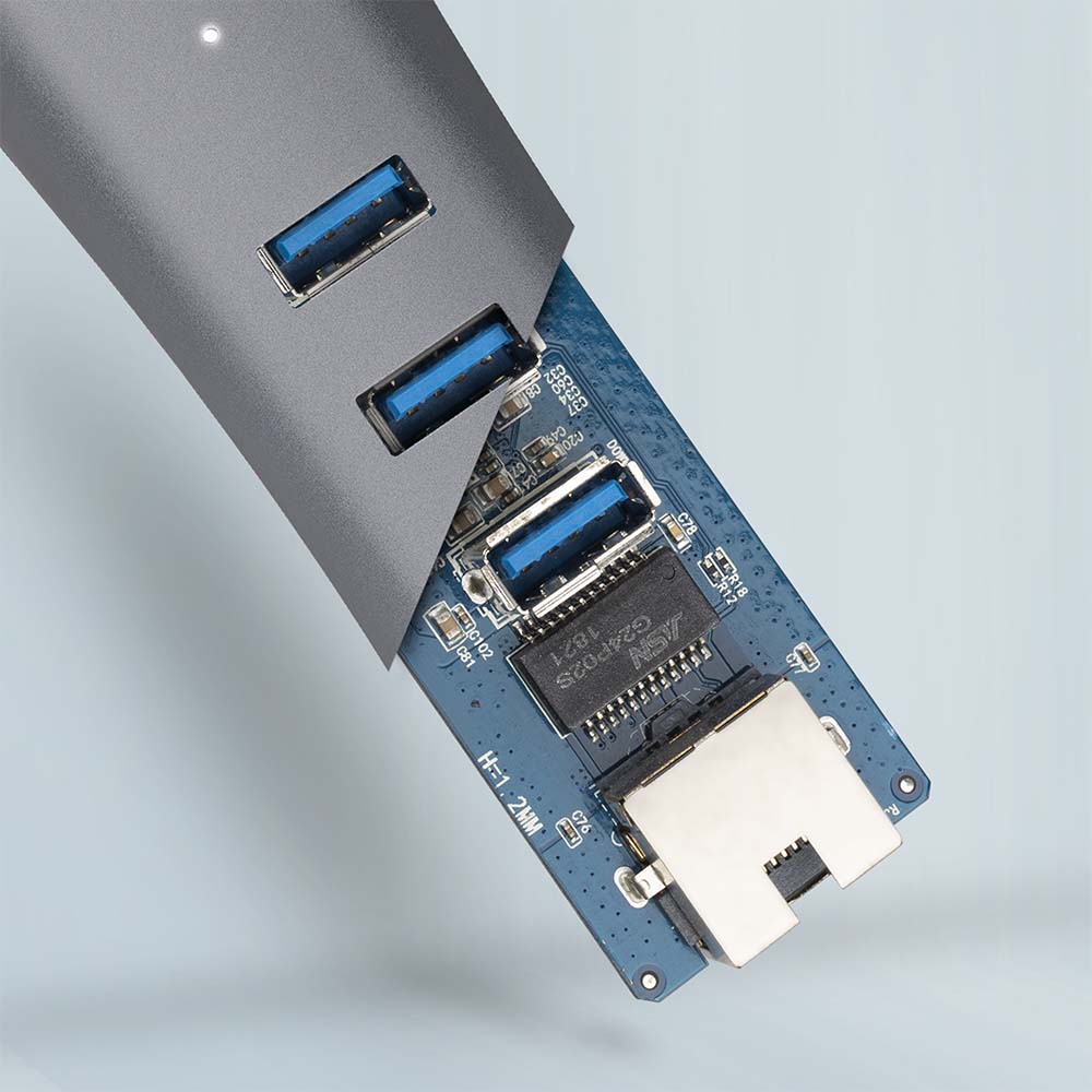 HMA-GL3AP SuperSpeed USB-A hub + gigabit LAN