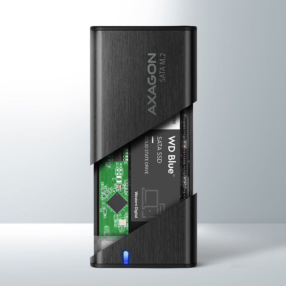EEM2-SBC SuperSpeed+ USB-C - M.2 SATA SSD RAW box