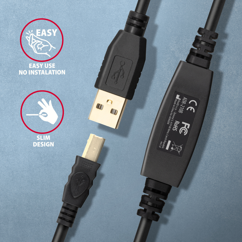 ADR-210B USB repeater kabel 10 m