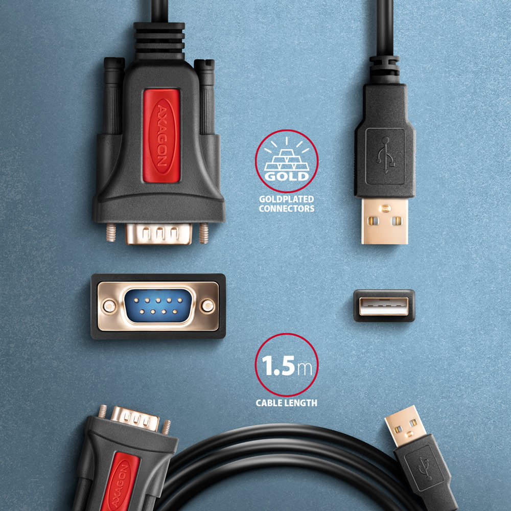 ADS-1PSN USB > SERIAL aktivní adaptér