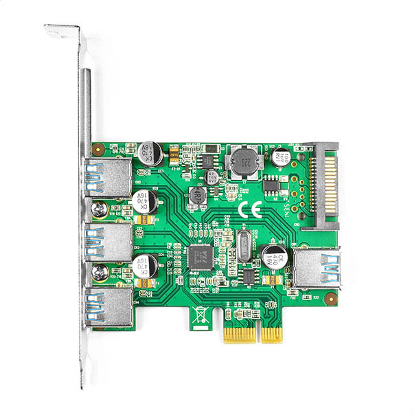 PCEU-330V PCIe řadič 3+1x USB3.0