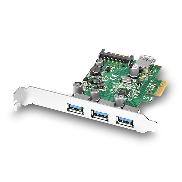 PCEU-330V PCIe řadič 3+1x USB3.0