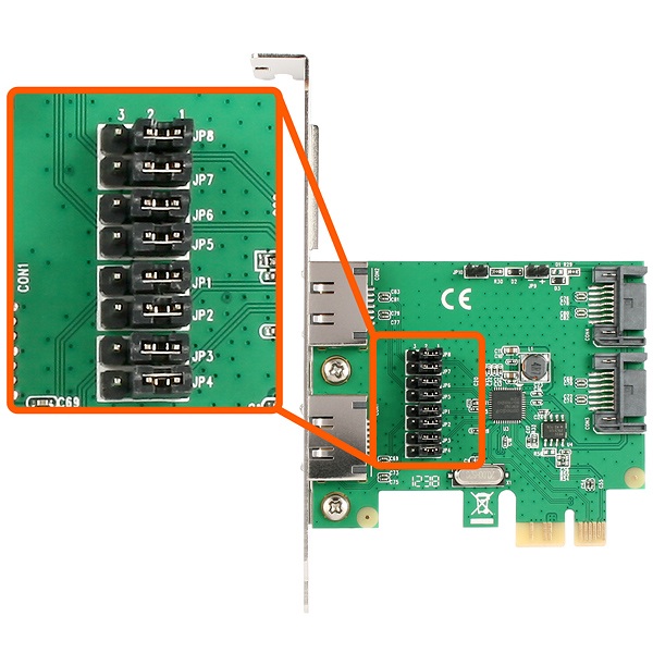 PCES-SA4 PCIe řadič 2/2x SATA 6G