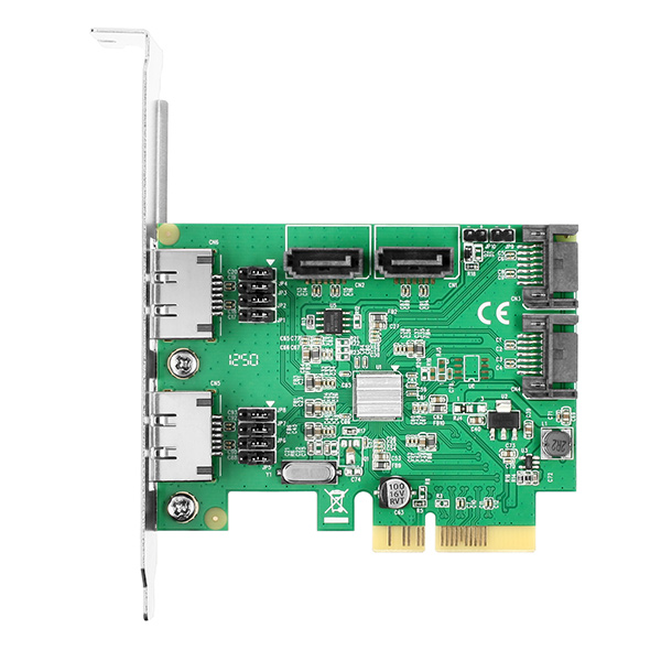 PCES-SH4 PCIe řadič 4/2x SATA 6G