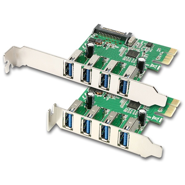 PCEU-43R PCIe řadič 4x USB 3.0
