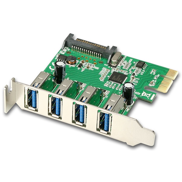 PCEU-43R PCIe řadič 4x USB 3.0